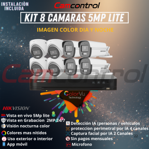 KIT 8 CAMARAS 5MP LITE